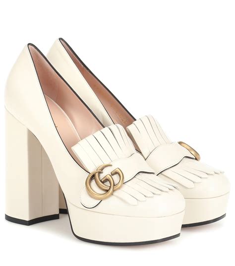 gucci marmont platform pumps